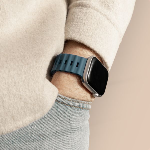Accezz Ocean bandje Apple Watch | 44/45/46/49 mm - Abyss Blue
