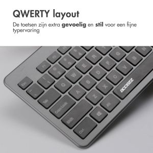 Accezz Premium Desktop QWERTY Bluetooth Keyboard - Grijs