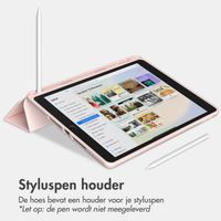 Accezz Smart Silicone Bookcase iPad 9 (2021) 10.2 inch / iPad 8 (2020) 10.2 inch / iPad 7 (2019) 10.2 inch - Roze