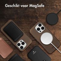 Accezz Vintage Leather Magsafe Backcover Apple iPhone 15 Pro - Rustic Brown