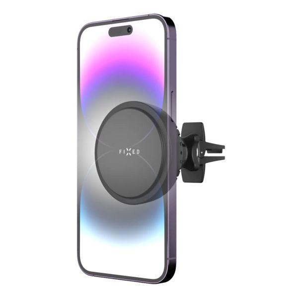 Fixed MagCool - telefoonhouder auto - Ventilatierooster - MagSafe - Draadloos opladen - Zwart