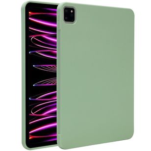 Accezz Liquid Silicone Backcover met penhouder iPad Pro 11 (2018/2020/2021/2022) - Lichtgroen