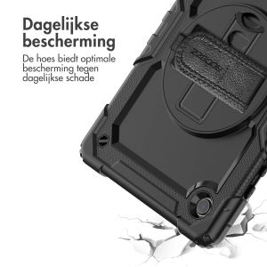 Accezz Rugged Backcover met schouderstrap Samsung Galaxy Tab A8 - Zwart