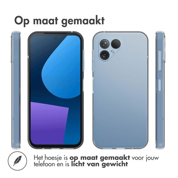 Accezz Clear Backcover Fairphone 5 - Transparant