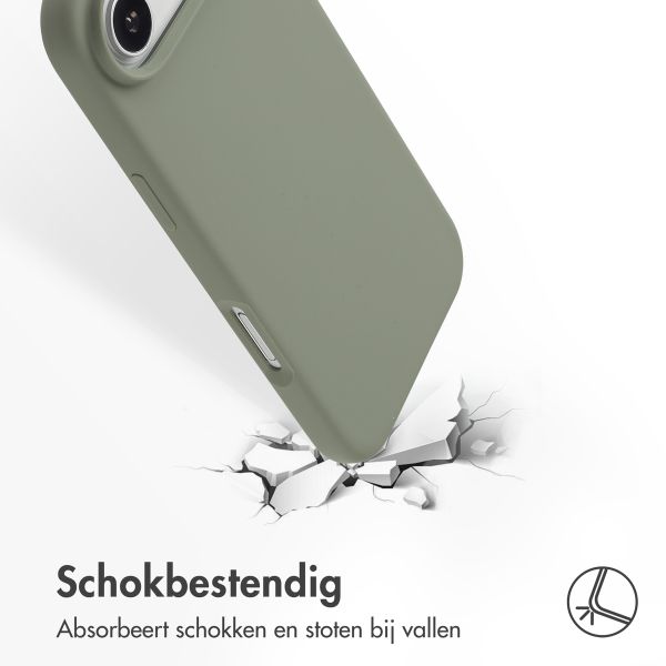 Accezz Liquid Silicone Backcover met MagSafe Apple iPhone 17 Air - Cooper Green