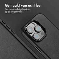 Accezz Echt leren hoesje + MagSafe Wallet Apple iPhone 16 Pro Max - Onyx Black