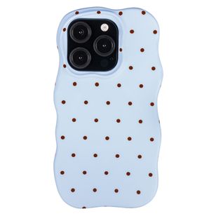 Selencia Vivid Wavy Backcover met MagSafe Apple iPhone 15 Pro - Happy Dots Digital Sky