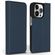 Accezz Premium Leather Slim Bookcase iPhone 14 Pro - Donkerblauw