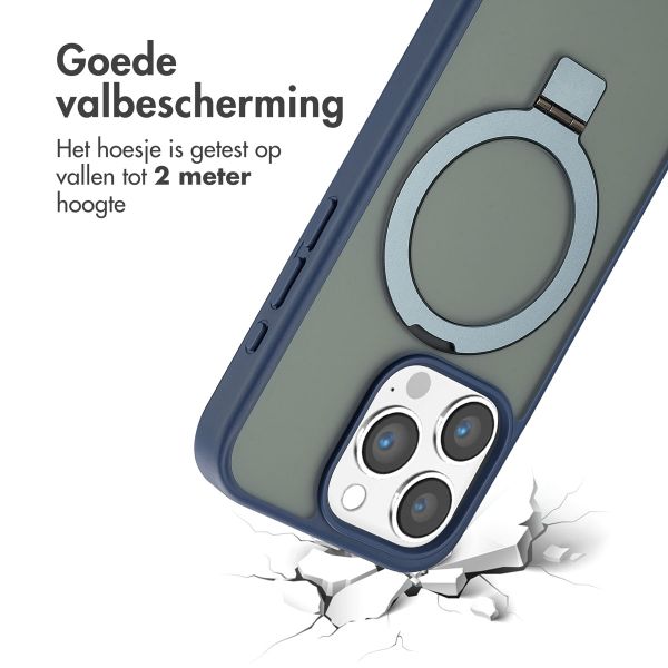 Accezz Ring Stand Backcover met MagSafe Apple iPhone 15 Pro - Blue