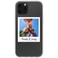 Gepersonaliseerd hoesje met polaroid iPhone 12 (Pro) - Transparant