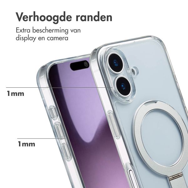Accezz Ring Stand Backcover met MagSafe Apple iPhone 17 - Transparant