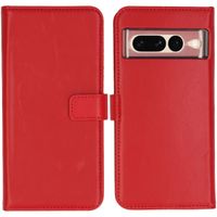 Selencia Echt Leren Bookcase Google Pixel 7 Pro - Rood