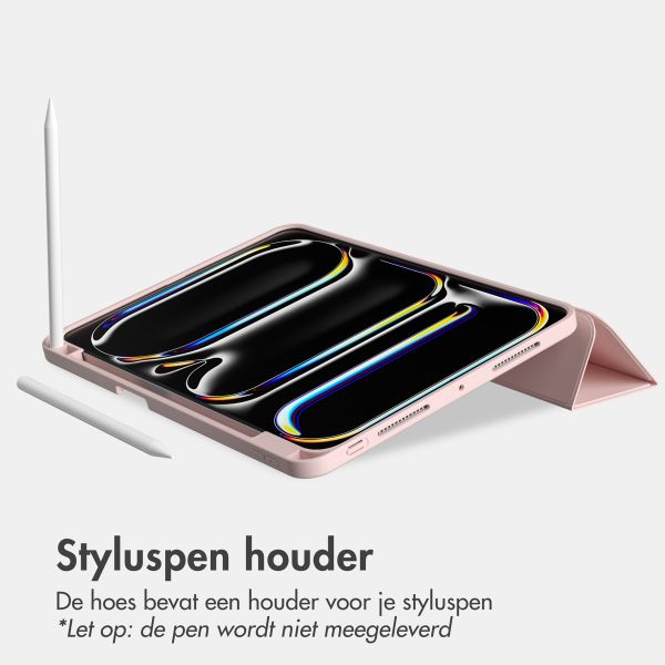 Accezz Smart Silicone Bookcase Apple iPad Pro 11 (2024) M4 - Roze