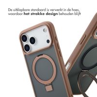 Accezz Ring Stand Backcover met MagSafe Apple iPhone 17 Pro Max - Bruin