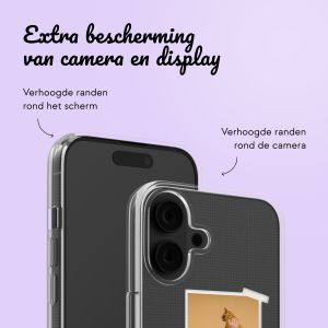 Gepersonaliseerd hoesje met filmrol N°2 iPhone 16 - Transparant