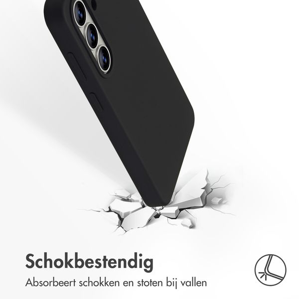 Accezz Liquid Silicone Backcover Samsung Galaxy S26 - Zwart