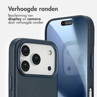 Accezz MagSafe Leather Backcover Apple iPhone 17 Pro - Nightfall Blue