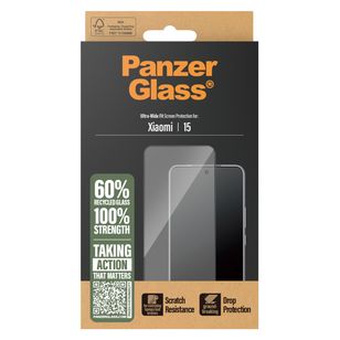 PanzerGlass Ultra-Wide Fit Anti-Bacterial Screenprotector Xiaomi 15