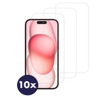 Accezz Gehard Glas Screenprotector 10-pack Apple iPhone 15 / 15 Pro / 16