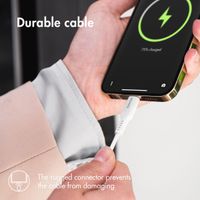 Accezz Lightning naar USB kabel - MFi certificering - 0,2 meter - Wit