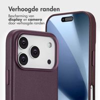 Accezz Leather Bookcase 2-in-1 met MagSafe Apple iPhone 17 Pro - Heath Purple