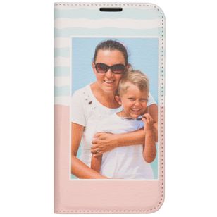 Ontwerp je eigen Compact gel bookcase hoes Samsung Galaxy S10e - Wit
