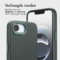 Accezz Leather Bookcase 2-in-1 met MagSafe Apple iPhone 16e - Cedar Green