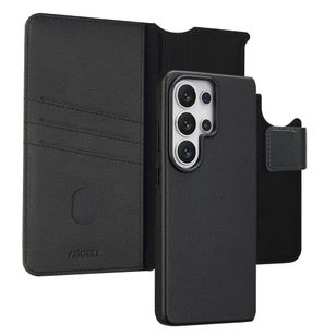 Accezz Leather Bookcase 2-in-1 met MagSafe Samsung Galaxy S26 Ultra - Onyx Black