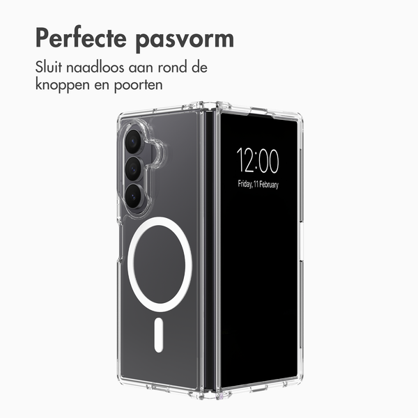 Accezz Xtreme Impact Backcover met MagSafe Samsung Galaxy Z Fold 8 Ultra - Transparant