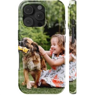 Ontwerp je eigen tough case met MagSafe Apple iPhone 16 Pro - Wit