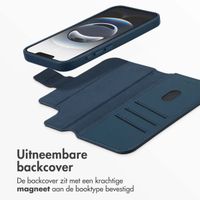 Accezz Leather Bookcase 2-in-1 met MagSafe Apple iPhone 16e - Nightfall Blue