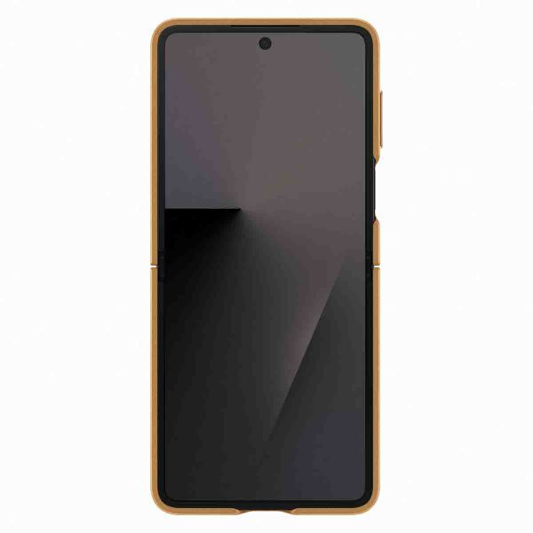 Samsung Originele KindSuit Vegan Leather Case Samsung Galaxy Z Flip 7 - Camel