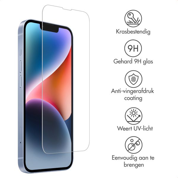 Accezz Gehard Glas Screenprotector voor Accezz Project Applicator Apple iPhone 17e / 16e / 14 / 13 / 13 Pro