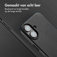 Accezz Echt leren hoesje + MagSafe Wallet Apple iPhone 16 - Onyx Black