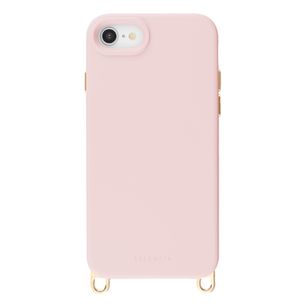 Selencia Rivièra MagSafe Backcover met afneembare haakjes Apple iPhone SE (2022 / 2020) / 8 / 7 / 6(s) - Sorbet Pink