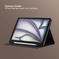 Selencia Riva Bookcase Apple iPad Air 11 inch (2026) M4 / (2025) M3 / (2024) M2 / Air 5 (2022) / Air 4 (2020) - Mocha Brown