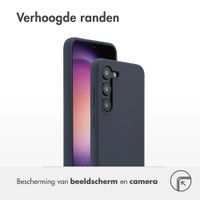 Accezz Liquid Silicone Backcover Samsung Galaxy S23 - Donkerblauw