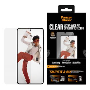 PanzerGlass Ultra Wide Fit FastFit in-a-box Screenprotector Samsung Galaxy S26 Plus