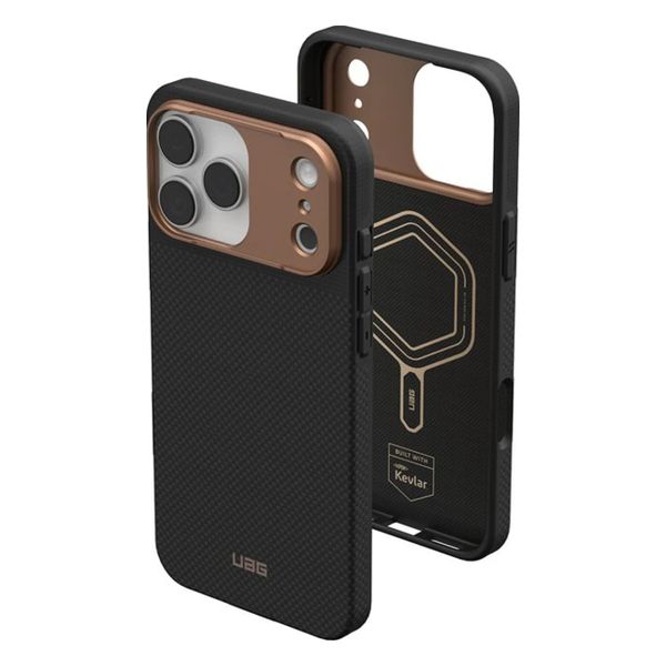 UAG Fibr Armr Kevlar Backcover met MagSafe Apple iPhone 17 Pro - Graphite / Bronze