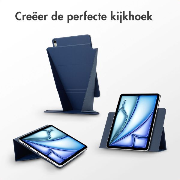 Accezz High Stand tablet case Apple iPad Air 11 inch (2025) M3 / (2024) M2 / Air 5 (2022) / Air 4 (2020) - Donkerblauw