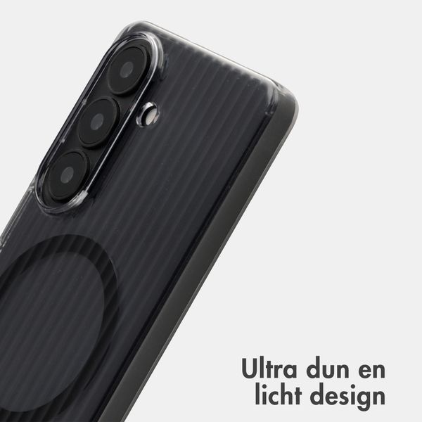 Accezz Lite Backcover met MagSafe | Fluted | Samsung Galaxy S26 - Smokey Clear