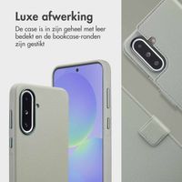 Accezz Leather Bookcase 2-in-1 met MagSafe Samsung Galaxy A36 / A56 - Lichtgrijs