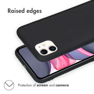 Accezz Color Backcover iPhone 11 - Zwart