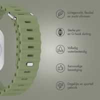 Accezz Ocean bandje Apple Watch | 44/45/46/49 mm - Khaki