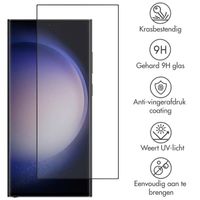 Accezz Gehard Glas Full Cover Screenprotector Samsung Galaxy S23 Ultra