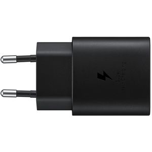 Samsung Originele Fast Charging Adapter USB-C Oplader in Fabrieksverpakking - 25 Watt - Zwart