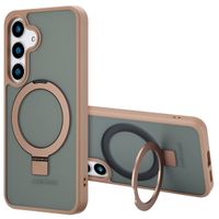 Accezz Ring Stand Backcover met MagSafe Samsung Galaxy S25 - Brown