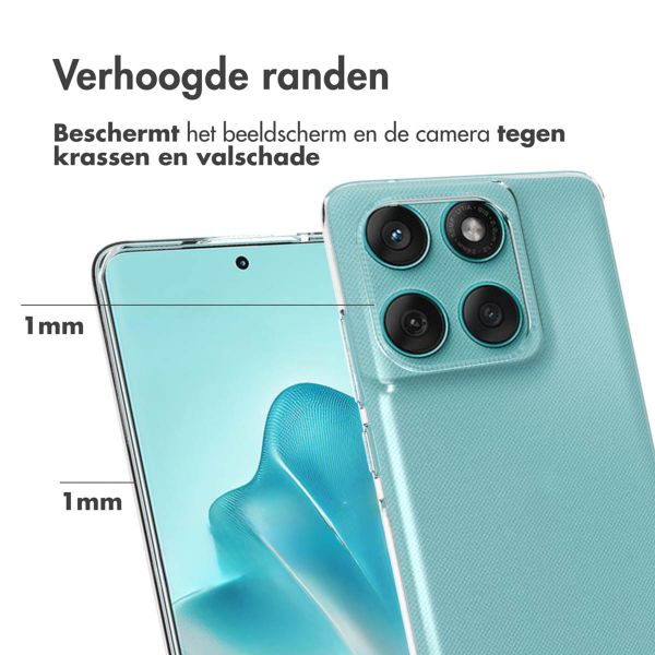 Accezz Clear Backcover Motorola Edge 60 Fusion - Transparant