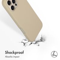 Accezz Liquid Silicone Backcover met MagSafe Apple iPhone 16 Pro Max - Stone