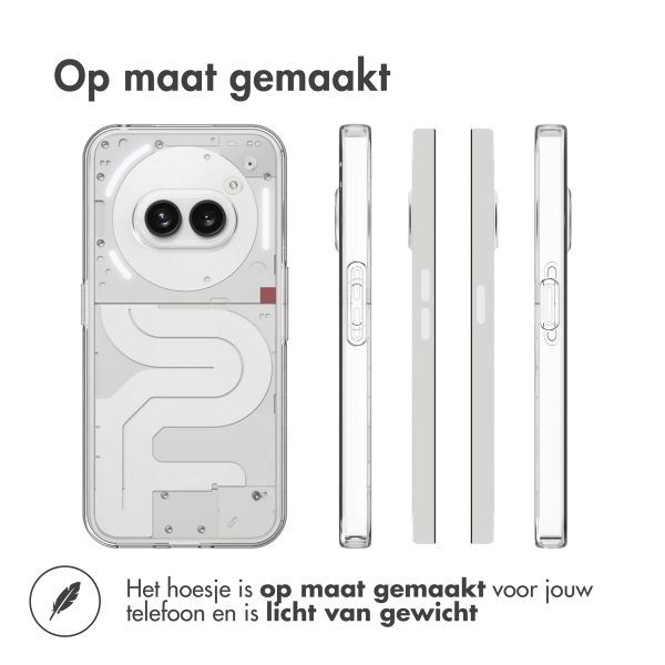 Accezz Clear Backcover Nothing Phone (2a) - Transparant